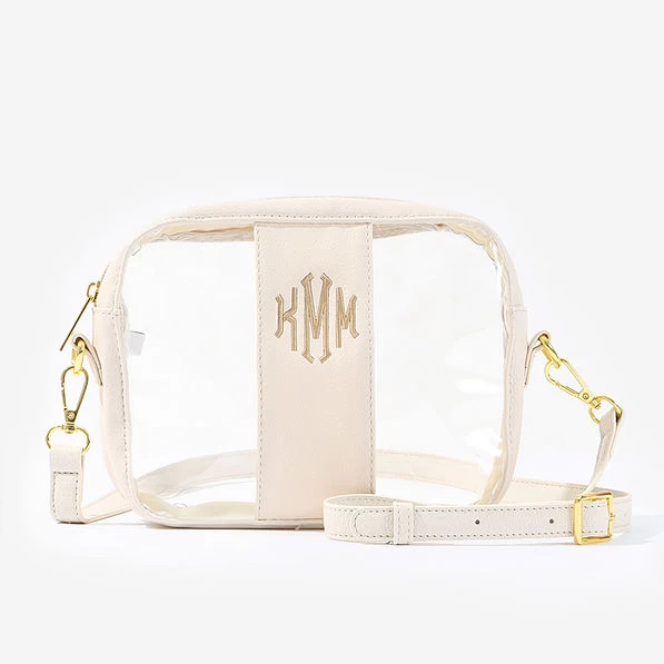 Monogrammed Clear Stadium Crossbody Bag 1 Monogrammed Clear Stadium Crossbody Bag