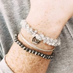 Monogrammed Hair Tie -Fashion Clothing Store IqJ clear hair tie on wrist