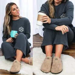 Monogrammed Clogs -Fashion Clothing Store JBo monogrammed clogs with waffle set