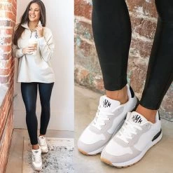 Monogrammed Classic Sneakers -Fashion Clothing Store JGC OOTD with Monogrammed Classic Sneakers