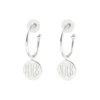 Monogrammed Hoop Earrings