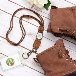 Monogrammed Corded Lanyard -Fashion Clothing Store JKF duck boot lanyard flat lay