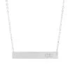Monogrammed Bar Necklace