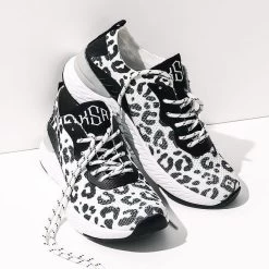 Monogrammed Leopard Sneakers