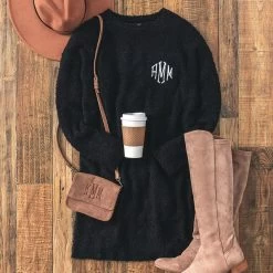 Monogrammed Sweater Dress 12 Monogrammed Sweater Dress -Fashion Clothing Store Lcr monogrammed sweater dress with riding boots and hat