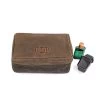 Monogrammed Waxed Canvas Shave Kit