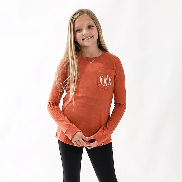Monogrammed Kids Long Sleeve Shirt 9 Monogrammed Kids Long Sleeve Shirt - Image 9