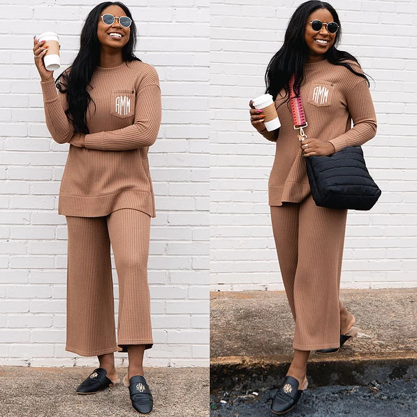 Waffle Wide Leg Pants 5 Waffle Wide Leg Pants - Image 5