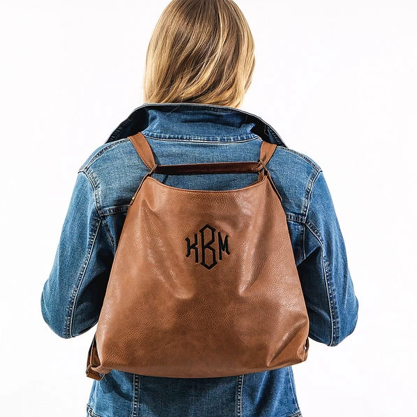 Monogrammed Convertible Backpack 2 Monogrammed Convertible Backpack - Image 2