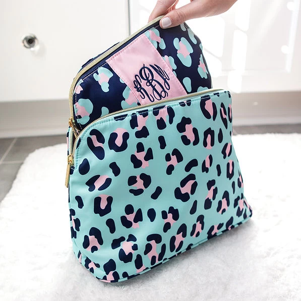 Monogrammed Cosmetic Bag Set 3 Monogrammed Cosmetic Bag Set - Image 3