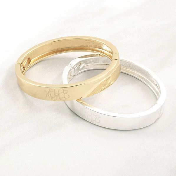 Monogrammed Cuff Bracelet 3 Monogrammed Cuff Bracelet - Image 3