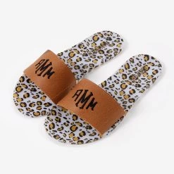 Monogrammed Jelly Slides