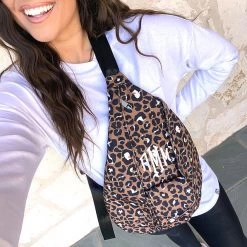 Monogrammed Sling Pack 12 Monogrammed Sling Pack -Fashion Clothing Store OBz selfie with cheetah sling pack