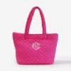 Monogrammed Diamond Quilted Tote
