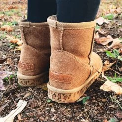 Kids Leopard Sole Boots -Fashion Clothing Store OcJ back of kids leopard sole boots