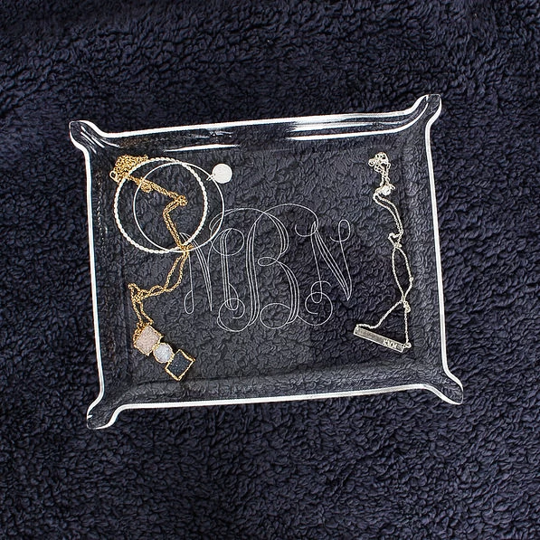 Monogrammed Acrylic Tray 2 Monogrammed Acrylic Tray - Image 2