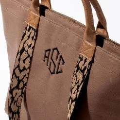 Monogrammed Ranch Tote -Fashion Clothing Store PSB detail ranch tote angled studio shot