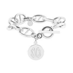 Monogrammed Pendant Bracelet