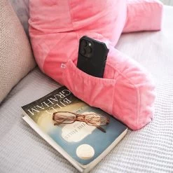 Monogrammed Lounge Pillow Cover -Fashion Clothing Store Pk1 coral lounge pillow cover up close of pocket