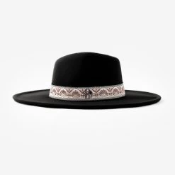Monogrammed Wide Brim Hat