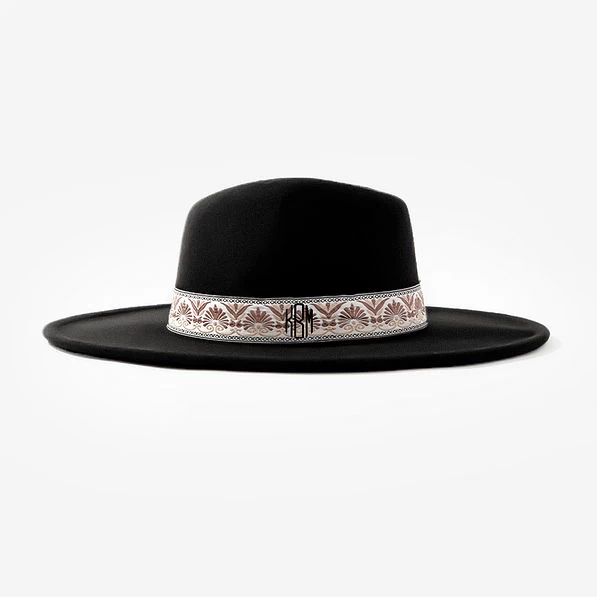 Monogrammed Wide Brim Hat 1 Monogrammed Wide Brim Hat