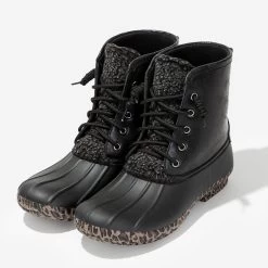 Leopard Duck Boots