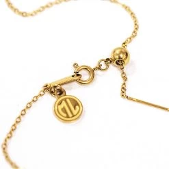 DIY Letter Necklace -Fashion Clothing Store Pus clasp detail on diy letter necklace