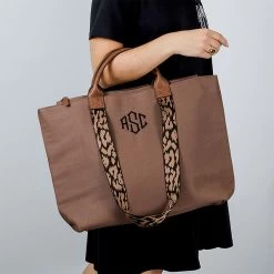 Monogrammed Ranch Tote -Fashion Clothing Store PxS ranch tote on females arm