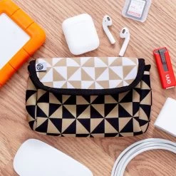 Neoprene Travel Pouch 10 Neoprene Travel Pouch -Fashion Clothing Store Q0W multi sheckers neoprene travel pouch on table with mouse cords usb ear buds and memeory card