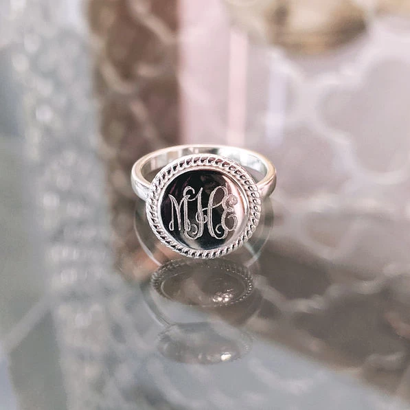 Monogrammed Nala Ring 3 Monogrammed Nala Ring - Image 3