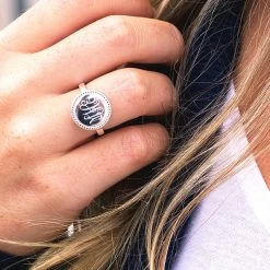 Monogrammed Nala Ring 11 Monogrammed Nala Ring -Fashion Clothing Store Q4f silver monogrammed nala ring