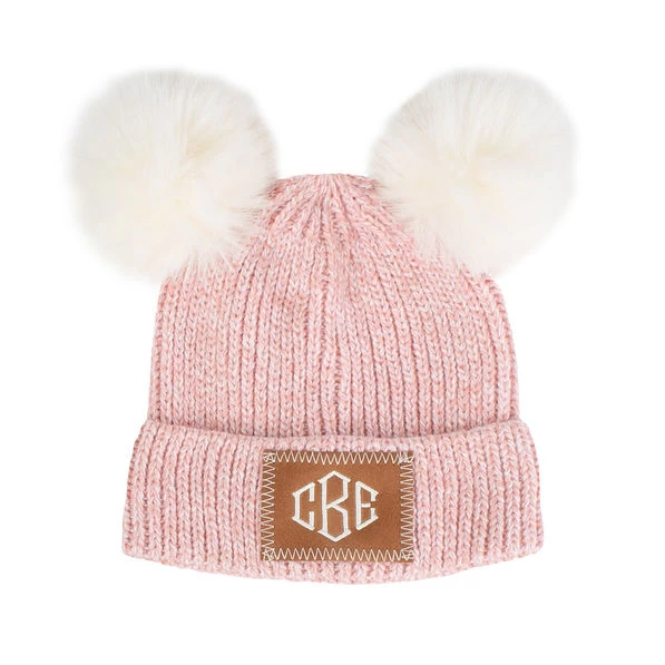 Monogrammed Kids Pom Pom Beanie 1 Monogrammed Kids Pom Pom Beanie
