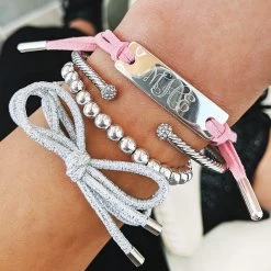 Monogrammed Suede Bracelet -Fashion Clothing Store QOv blush suede bracelet arm candy