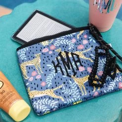 Monogrammed Neoprene Wristlet 18 Monogrammed Neoprene Wristlet -Fashion Clothing Store QVF blue fiesta leopard neoprene wristlet with kindle