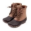 Monogrammed Kids Leopard Sole Duck Boots