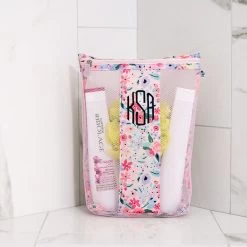 Monogrammed Shower Bag 10 Monogrammed Shower Bag -Fashion Clothing Store QtC coral floral packable shower bag