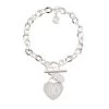 Monogrammed Heart Bracelet
