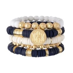 Monogrammed Nantucket Bracelet Set