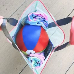 Monogrammed Mesh Beach Bag 5 Monogrammed Mesh Beach Bag -Fashion Clothing Store RTq inside of mint mesh beach tote