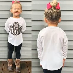 Personalized Youth Long Sleeve Shirt -Fashion Clothing Store RUb toddler girls personalized long sleeve shirt