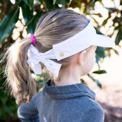 Monogrammed Girls Visor -Fashion Clothing Store SCT back of tie visor