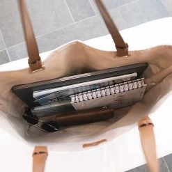 Monogrammed Gingham Tote Bag 13 Monogrammed Gingham Tote Bag -Fashion Clothing Store SUw interior blue checkered tote