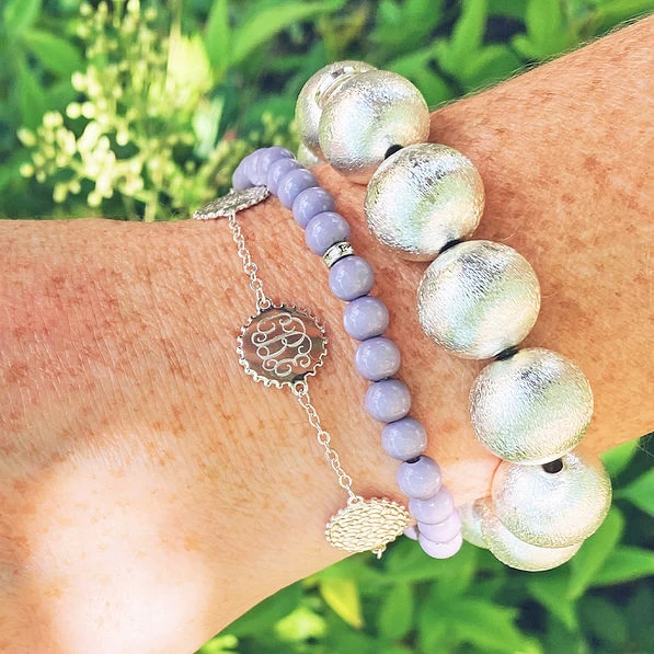 Monogrammed Coin Bracelet 2 Monogrammed Coin Bracelet - Image 2