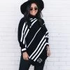 Monogrammed Sweater Poncho