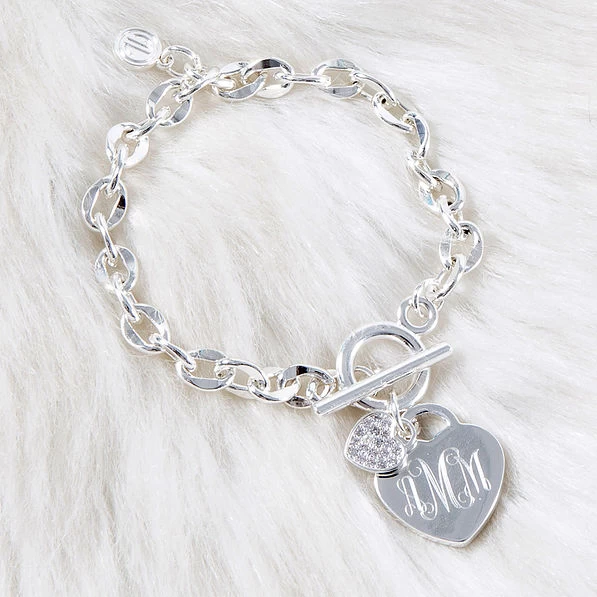 Monogrammed Heart Bracelet 2 Monogrammed Heart Bracelet - Image 2