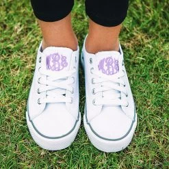 Monogrammed Youth Sneakers -Fashion Clothing Store TpT monogrammed girls white sneakers