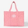 Monogrammed Terry Tote