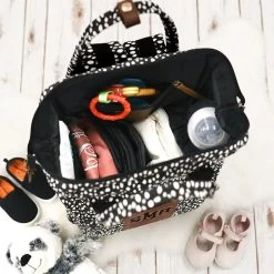 Monogrammed Dottie Diaper Backpack 12 Monogrammed Dottie Diaper Backpack -Fashion Clothing Store UKs inside of packed dottie diaper backpack