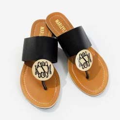 Monogrammed Sandals