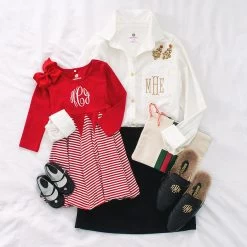 Monogrammed Kids Twirl Dress 8 Monogrammed Kids Twirl Dress -Fashion Clothing Store Ul0 mom and me christmas twirl dress outfits